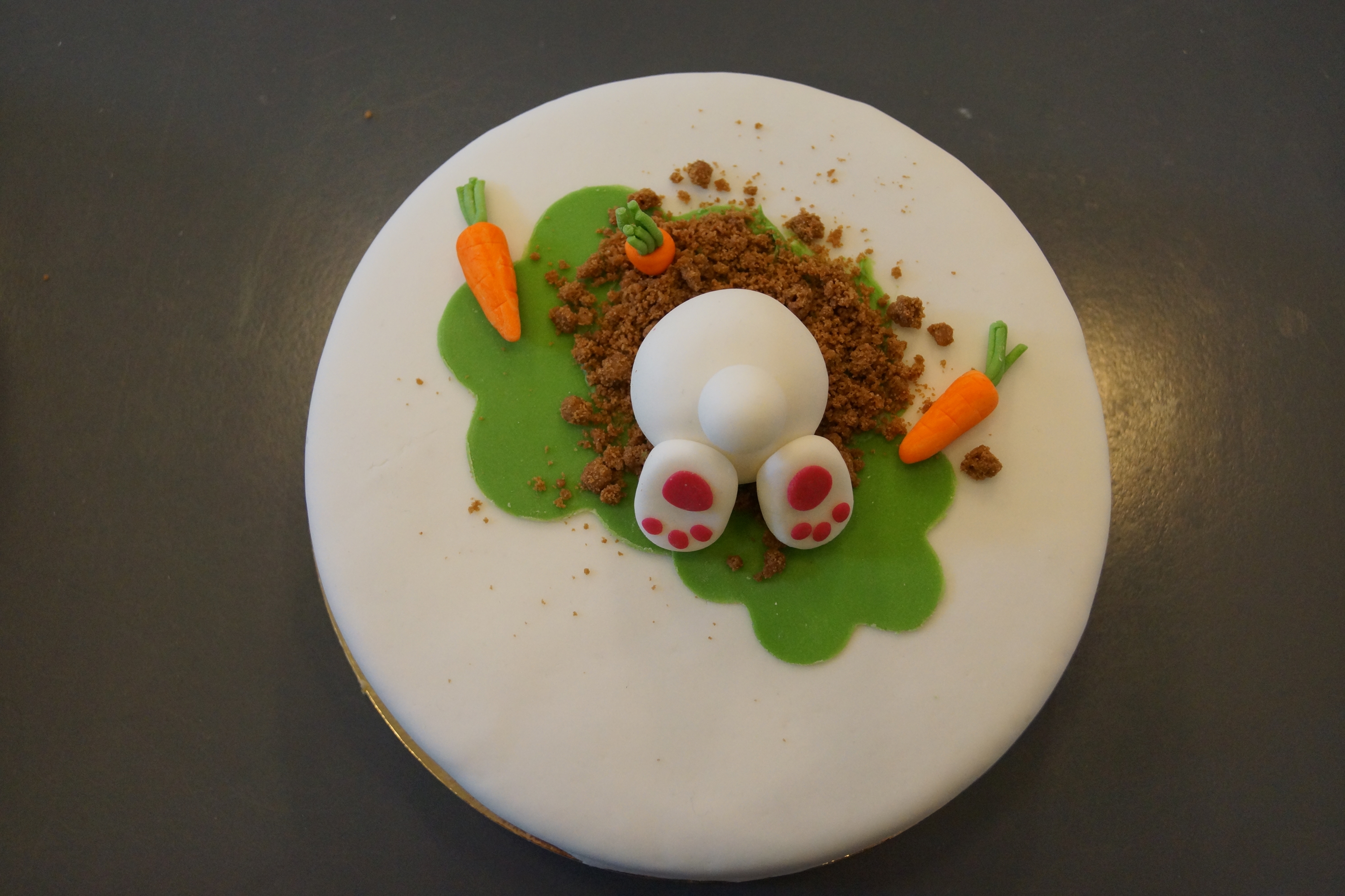 Easter bunny cake 2014 from above